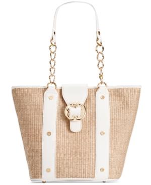 Emma Fox Straw Glenham Medium Tote