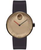 Movado Men's Swiss Edge Brown Silicone Strap Watch 40mm 3680043
