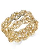 Inc International Concepts Gold-tone Crystal Stretch Bracelet, Only At Macy's