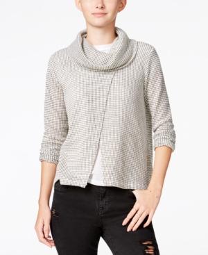 Chelsea Sky Printed Split-back Sweater, Only At Macy's