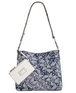 Style & Co. Clean Cut Paisley Reversible Crossbody With Wristlet, Only At Macy's
