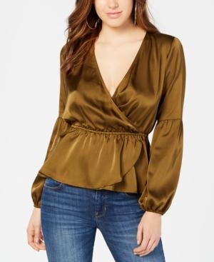 Guess Lyndi Satin Peplum Top