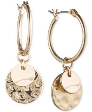 Lonna & Lilly Gold-tone Multi-disc Hoop Earrings