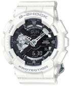 G-shock Women's Analog-digital S Series White Bracelet Watch 49x46mm Gmas110cw7a1