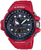 G-shock Men's Analog-digital Gulfmaster Red Resin Strap Watch 45x56mm Gwn1000rd-4a