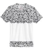 American Rag Men's Patternblocked Geo-print V-neck T-shirt, Only At Macy's