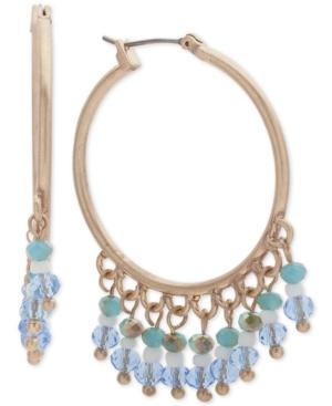 Lonna & Lilly Gold-tone Shaky Bead Hoop Earrings
