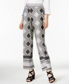 Ny Collection Petite Printed Wide-leg Pants