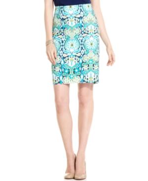 Jones New York Signature Skirt, Paisley-print Pencil