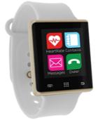 Itouch Unisex Pulse White Silicone Strap Smart Watch 41mm