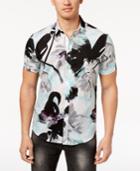 Inc International Concepts Men's Floral Short-sleeve Button-down Shirt, Created For Macy's