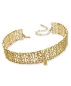 M.haskell For Inc International Concepts Gold-tone Crystal Lace Choker Necklace, Created For Macy's