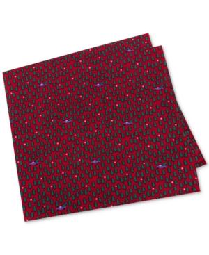 Tommy Hilfiger Men's Conversational Holiday Silk Pocket Square