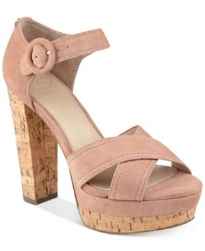 Guess Women's Parris Two-piece Platform Sandals Women's Shoes