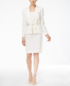Tahari Asl Petite Tie-front Skirt Suit