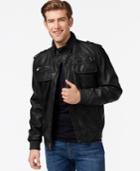 Calvin Klein Faux-leather Bomber Jacket