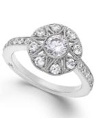 Marchesa Certified Diamond Round Ring In 18k White Gold (1 Ct. T.w.)