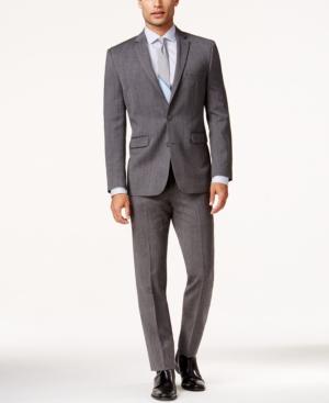 Vince Camuto Light Grey Flannel Slim-fit Suit