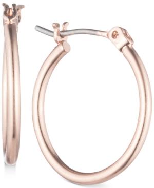 Nine West Rose Gold-tone Small Hoop Earrings