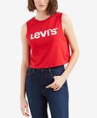Levi's Cotton Graphic Cropped Tank