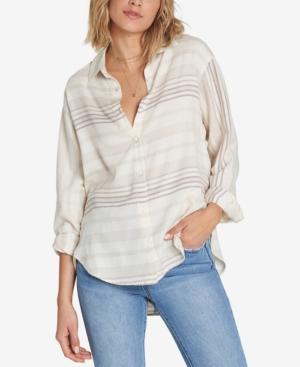 Billabong Juniors' For The Win Cotton Striped Button-up Shirt