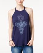 Hybrid Juniors' Elephant Graphic Tank Top