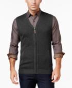 Tasso Elba Men's Big And Tall Zip-up Texture Vest, Only At Macy's