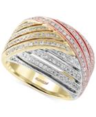 Trio By Effy Diamond Tri-tone Ring (3/4 Ct. T.w.) In 14k Gold