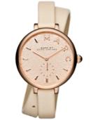 Marc By Marc Jacobs Women's Sally Tan Leather Strap Watch 36mm Mj1418