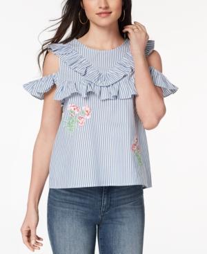Xoxo Juniors' Cotton Cold-shoulder Top
