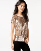 Bar Iii Sequined Top, Only At Macy's