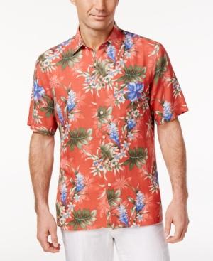 Tasso Elba Men's Wild Orchid Print Shirt, Only At Macy's