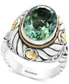 Balissima By Effy Green Amethyst Statement Ring (5-9/10 Ct. T.w.) In Sterling Silver & 18k Gold