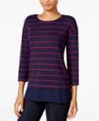 Maison Jules Striped Top, Only At Macy's