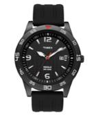 Timex Watch, Men's Black Resin Strap T2n694um