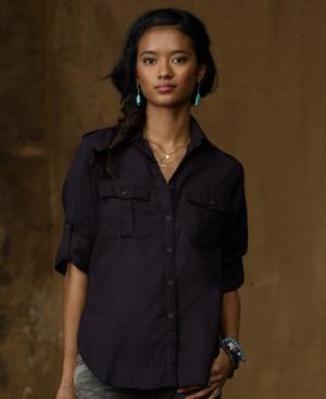 Denim & Supply Ralph Lauren Roll-tab-sleeve Utility Shirt