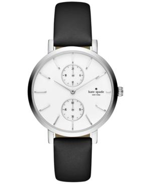 Kate Spade New York Women's Monterey Black Leather Strap Watch 38mm