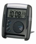 Seiko Black Digital Travel Alarm Clock Qhl004klh