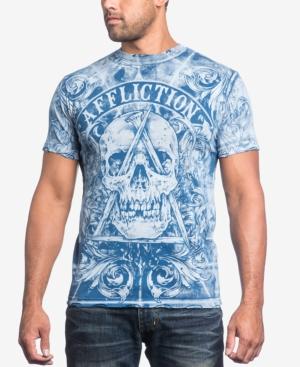 Affliction Men's White Noise Graphic-print T-shirt