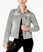 Inc International Concepts Studded Trucker Jacket, Created For Macy's