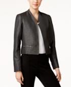 Calvin Klein Metallic Open-front Jacket