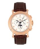 Heritor Automatic Kingsley Rose Gold & White Leather Watches 46mm