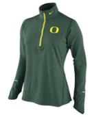 Nike Women's Oregon Ducks Heathered Half-zip Pullover Jacket
