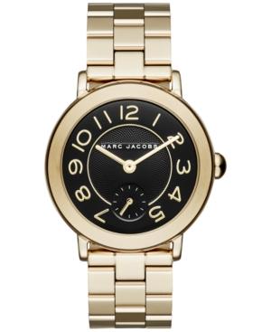 Marc Jacobs Women's Riley Gold-tone Stainless Steel Bracelet Watch 36mm Mj3512
