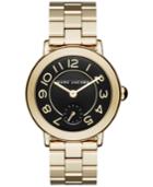 Marc Jacobs Women's Riley Gold-tone Stainless Steel Bracelet Watch 36mm Mj3512