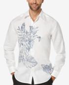 Cubavera Men's Tropical Foliage Long-sleeve Shirt