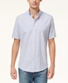 Tommy Hilfiger Men's Classic-fit Striped Short-sleeve Shirt