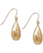 Teardrop-shape Drop Earrings In 10k Gold