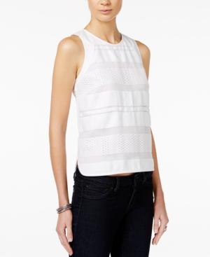 Armani Exchange Sleeveless Textured Top