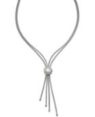 Mabe Cultured Freshwater Pearl (16 Mm) Mesh Chain Necklace In Sterling Silver